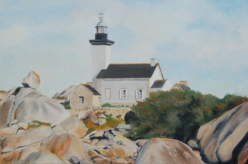 phare de pontusval.jpg - Painting oil on canvas -Huile sur toile format /size 40x60